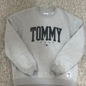 Tommy Hilfiger Light Gray Crewneck Sweater